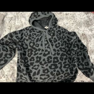 LOFT cheetah print hoodie